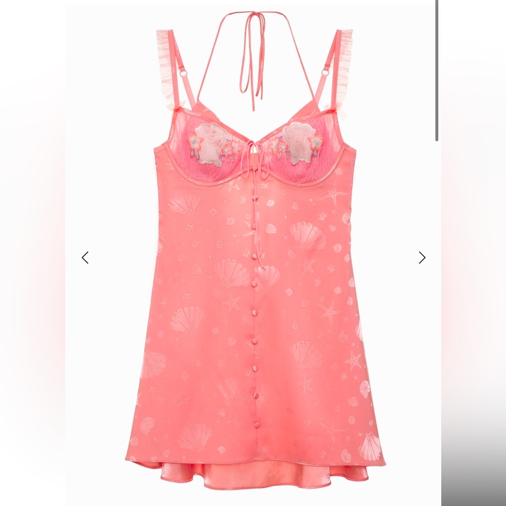 NWT for Love & Lemons Seashell Slip 🐚 Mermaidcore Size XS